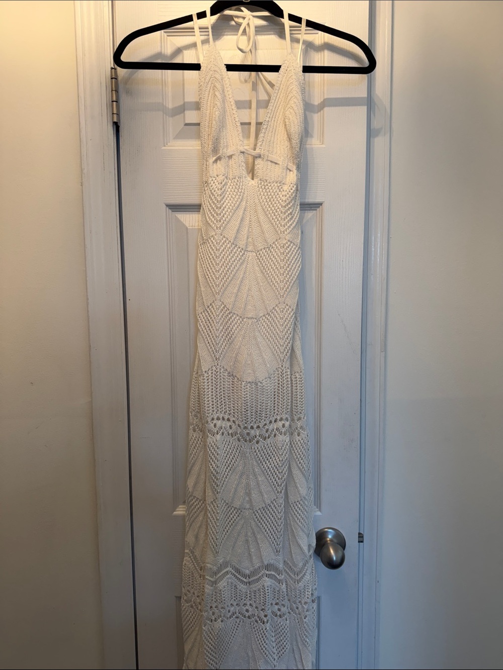 Abercrombie and Fitch Crochet Halter Maxi Dress - Elegant Beach & Evening Wear